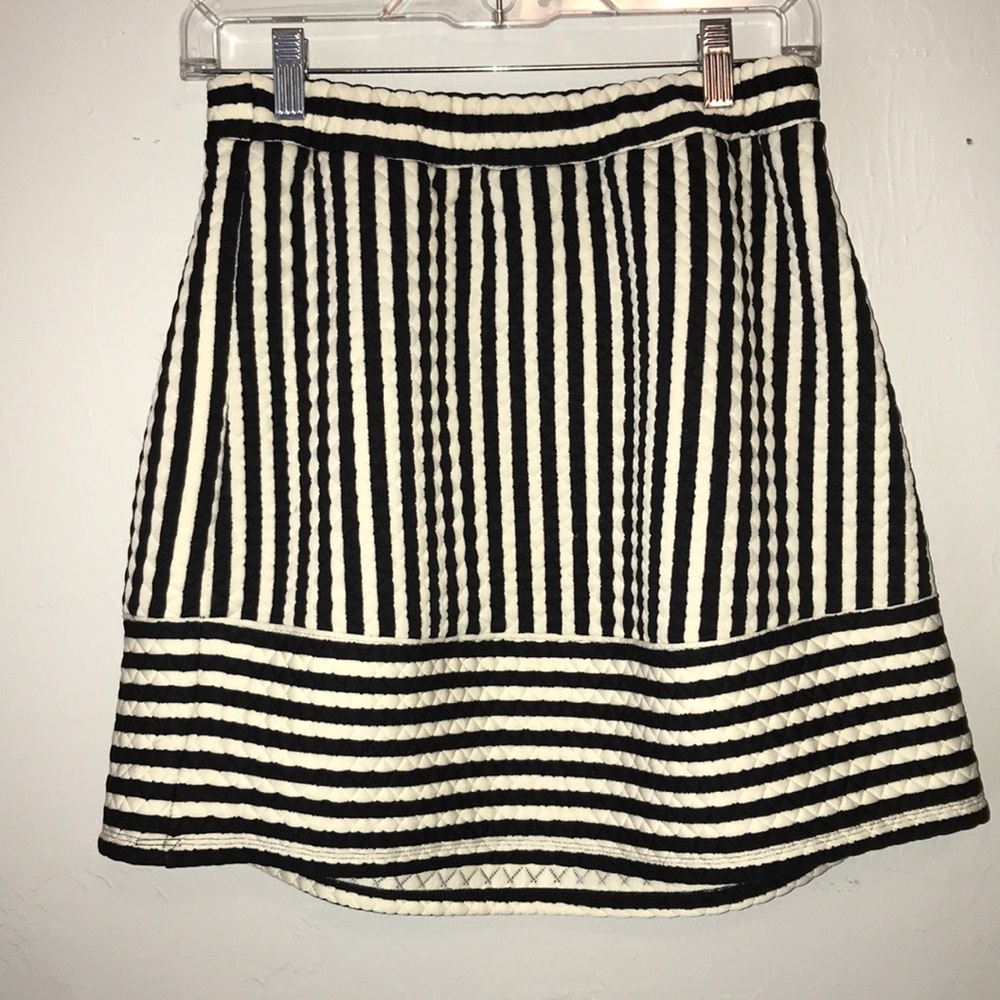 Black and White Mini Skirt